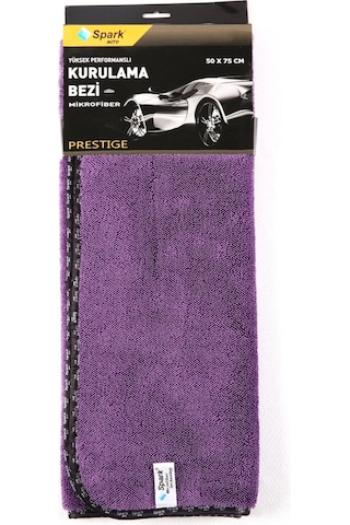 6 Adet Spark 2318 Prestige Mega Boy Mikrofiber Oto Kurulama Ve Temizlik Tank Bezi 50x75 Cm.