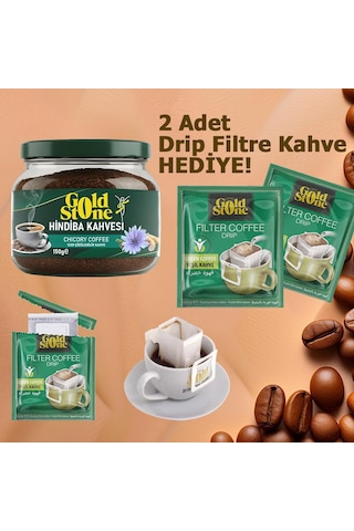 Gold Stone Hindiba Kahvesi 1 Aylık 60 Kullanım Net 150gr Öğütülmüş