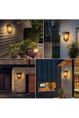 Greentech Güneş Enerjili Hareket Sensörlü, Cob Led Duvar Aplik / GT-SL18