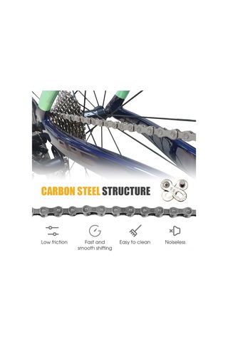 Hombey Ybn D10s 10 Vites Bisiklet Zinciri, Karbon Çelik, 116 Baglanti, Shimano/sram Uyumlu, Hizli Kayma, Anti-koroziv Siyah Çok Renkli