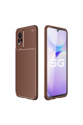 Goocamp Vivo V21e Kılıf Negro Silikon Kapak - Lacivert Lacivert