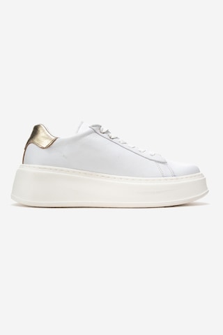 Luvishoes Luvi Shoes Gueno Beyaz Cilt Hakiki Deri Kadın Spor Ayakkabı Beyaz
