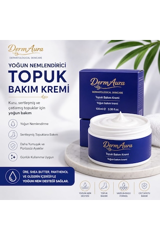 Dermaura Urealı Yoğun Nemlendirici Topuk Bakım Kremi 100 Ml