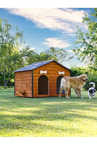 Mandu Isı Yalıtımlı 2 Bölmeli Köpek Kulübesi