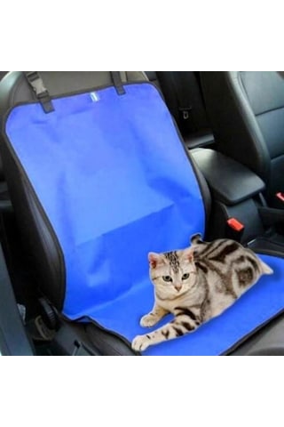 Büro Ev Evcil Hayvanı İçin Çantalı Mavi Kedi Köpek Araç Arka Koltuk Kılıfı