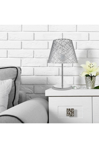 Sarah Abajur Krom Ayak / Gri File Şapka Diğer