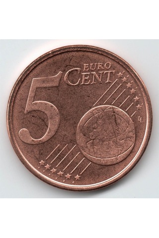 Kıbrıs, 5 Euro Cent 2008, Çil Eski Madeni Para