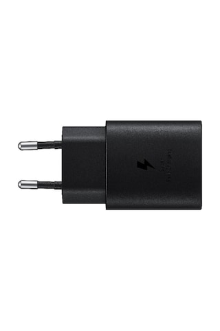 Samsung Uyumlu Ep-ta800 Type-c 25w Hızlı Şarj Cihazı Kablosuz Adaptör Başlığı Siyah A
