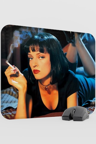 Pulp Fiction Ucuz Roman Tarantino V1 48x40 Xl Gaming Kauçuk Kaymaz Taban Mouse Pad Fare Altlığı