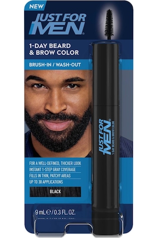 Just For Men 1 Günlük Geçici Sakal Ve Kaş Boyası Siyah 9ml