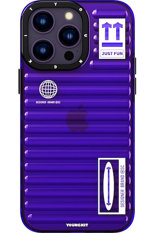 Apple Uyumlu iPhone 14 Pro Max Kılıf Şeffaf Renkli Tasarım Youngkit Fluorite Serisi
