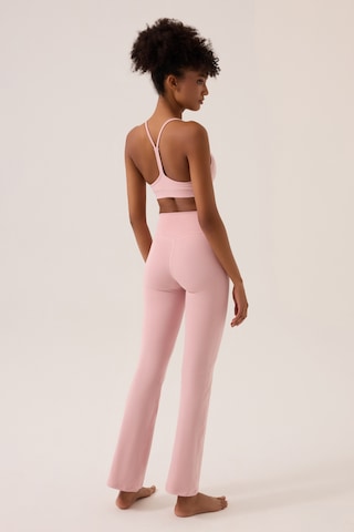 Los Ojos X Ece Pembe Bel Detaylı İspanyol Paça Pantolon Ruched & Flared Pembe Pembe