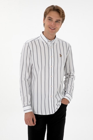 U.s. Polo Assn. Erkek Lacivert Gömlek Desenli 50308318-vr033 Lacivert