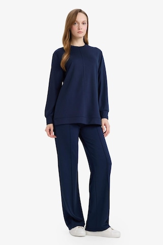 Defacto Regular Fit Bisiklet Yaka Uzun Kollu Tunik F5117ax26spnv31 Lacivert-nv31