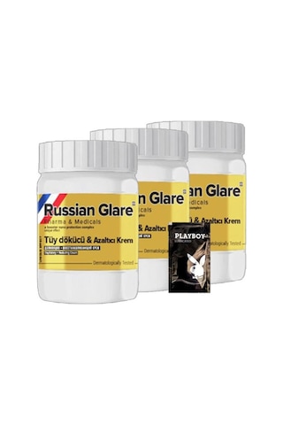 Rusian Glare Tüy Kremi Nano 3 Adet X 50 Ml Rus Merhemi + Yanında Jel