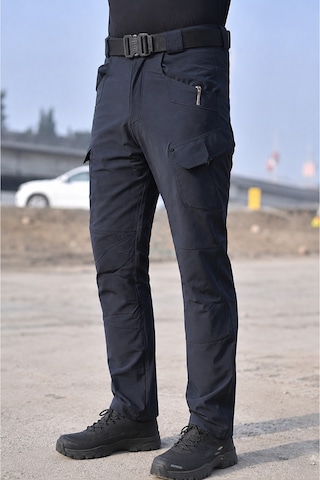 Modmen Erkek Taktik Outdoor Kargo Pantolon Çok Cepli Esnek Günlük Ve Outdoor Kullanım Siyah