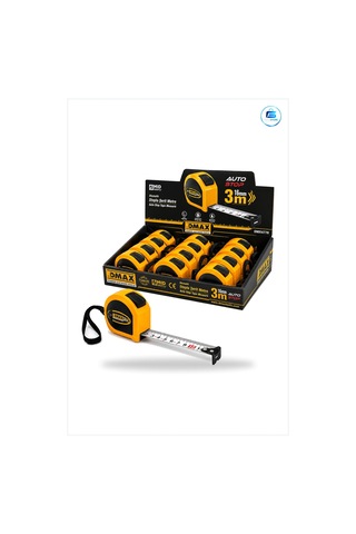 Şerit Metre 3 M X 16 Mm Çelik Otomatik Stoplu Ölçüm Aleti Kompakt