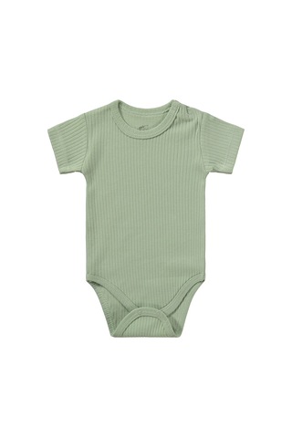 Minidamla Baby Minidamla Kısa Kol Basic 3'lü Set 1-18 Ay Çıtçıtlı Badi - Mavi Koyu Mavi