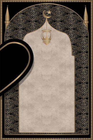 Kalpli Çift Seccade Diz Ağrıtmayan Yumuşak Namazlık Hediyelik Seccade Siyah