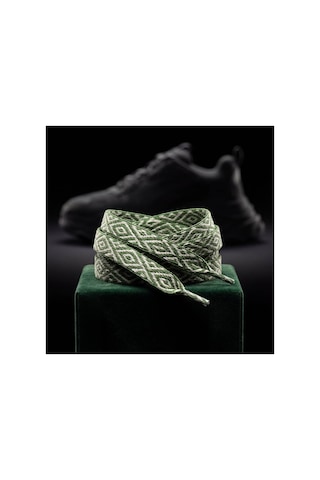 Last İcon Yeşil Krem Baklava Desenli Yassı Ayakkabı Bağcığı Spor Sneaker Yeşil & Krem Last İcon Yeşil Krem Baklava Desenli Yassı Ayakkabı Bağcığı Spor Sneaker Yeşil & Krem