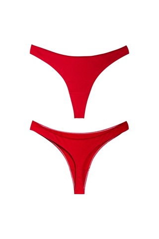 Yohannes Club, Kadın Pamuklu Basic Tanga Külot, Çok Renkli, 5'li Paket Çok Renkli