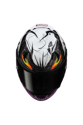 Kask Hjc Rpha12 Antı Venom 2 Marvel Mc8 Siyah/beyaz/lila