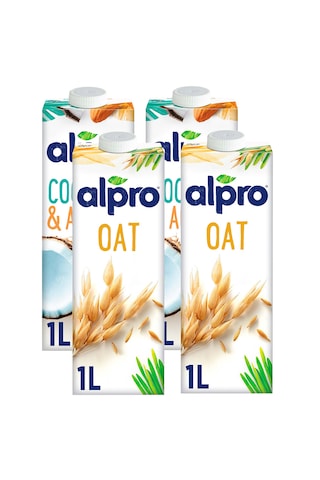 Alpro Hindistan Cevizi Badem & Yulaf Sütü 4'lü