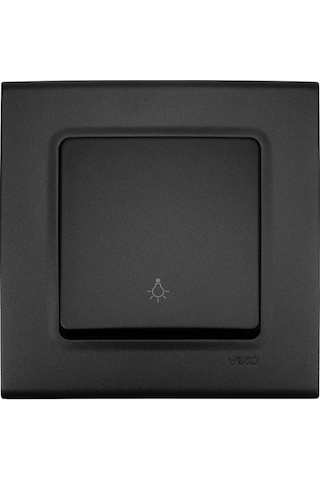 Viko Linnera Life Gece Siyahı Light Yaylı Anahtar Çerçevesiz - 90444003