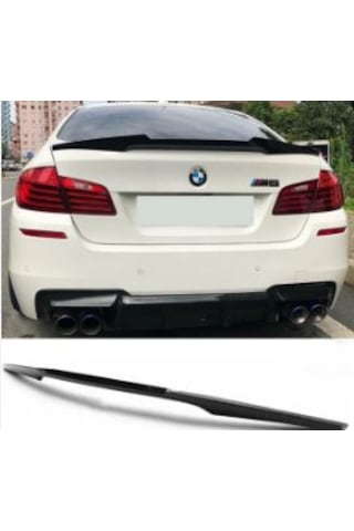 Bmw F10 M4 Spoiler Parlak Siyah Boyalı - F10 Spoiler Piano Black