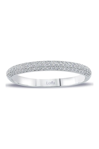 Lova 0,20 Karat Pırlanta Yarımtur Yüzük - 1030218
