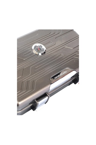 Conquistador Gunmetal Siyah 10 Kapasite Seyahat Humidor Puro Kutusu Cnq-009