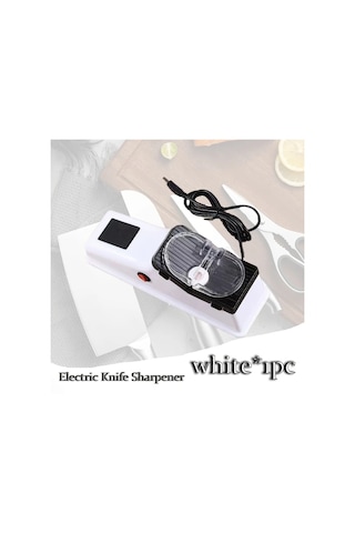 Xuweiwei Profesyonel Usb Elektrikli Bıçak Bileme Aleti Beyaz 6 Değiştirilebilir Taş Çift Taraflı Bileyici Ev Mutfakları İçin