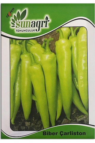 Bykurt Sunagri Çarliston Biber Tohumu - Tatlı Lif Ve Çekirdeği Az Sofralık Ve Kızartmalık