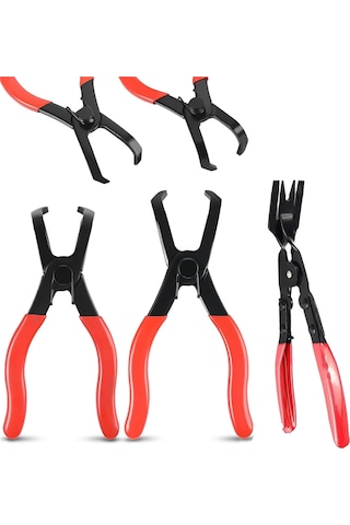 Xurunkeji Gövde Klipsli Pense Seti, 30 Derece Ve 80 Derece İtmeli Pim Pense