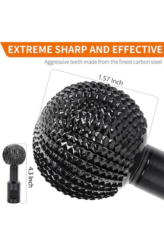 4 1/2 Ve 5 İnç Açılı Öğütücü İçin 5/8-11 İplikli Küre Döner Çapak, Bilyalı Gouge Ekleri