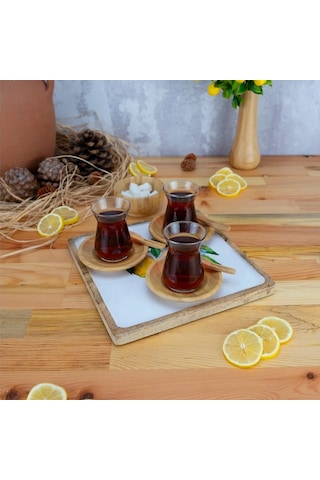 Bambum Kangura Limon Kare Tepsi Orta Renkli