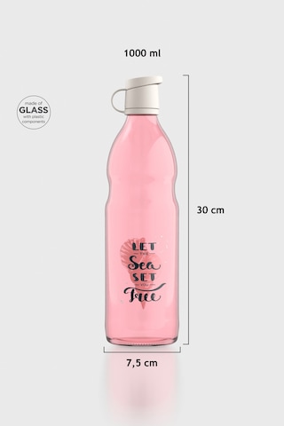 Renga Zen Let The Sea Set 1000 Ml Cam Şişe 182050 Pembe-bej