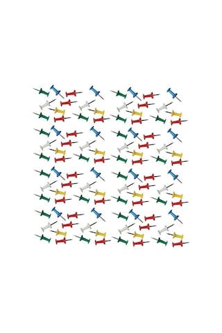 Pano Harita Çivisi Renkli (18 li)