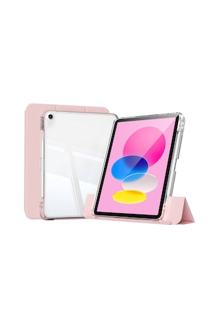 Apple Uyumlu iPad 11.nesil 2025 Kılıf Magnetik Ayrılabilen Airbagli Zore Sliding Tablet Kılıfı Kapaklı Kılıf