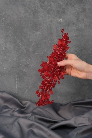 FdayAksesuar En Güzel Gelinler Için Azra Inci Boncuklu Gelin Kına Tacı Saç Aksesuarı FRDY31662