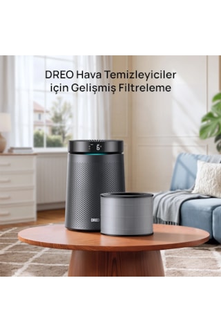 DREO Macro Ap606 Uyumlu Hava Temizleyici Filtresi True Hepa + Karbon Filtre, %99,97 Filtreleme Diğer