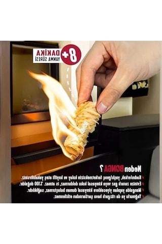 Mangal Ve Barbekü Tutuşturucu, 150 Adet Doğal Odun Yünü İle Açık Bej