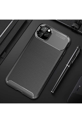 Apple Uyumlu iPhone 11 Pro Kılıf Zore Negro Silikon Kapak Siyah