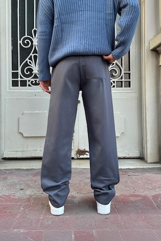Flaw Basic Regular Gabardin Pantolon Gri gri
