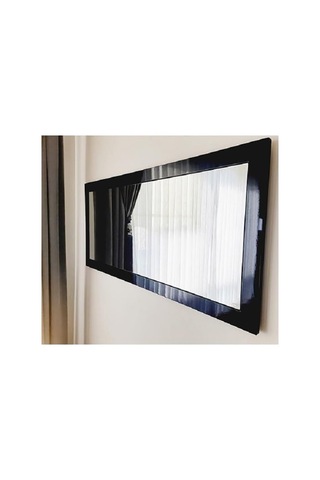 Dfn Wood Mdf Dikdörtgen Siyah Duvar Salon Boy Aynası 160x60 Cm Diğer