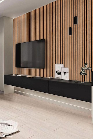 Winpanel Dekoratif Ahşap Duvar Paneli Bambu Renk 50x240cm .