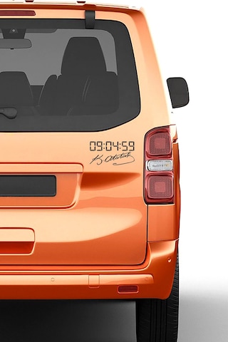 Atatürk İmzası Ve Ölüm Saati Araç Sticker 21x29 Cm, Oto Sticker, Araba Sticker