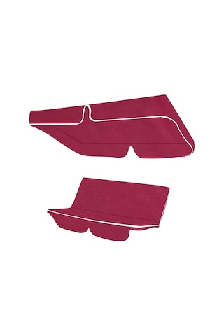 Bahçe Salıncağı Minder Seti 2 Kişilik Tenteli Bordo Minder Seti (481637975)