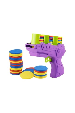 4 Adet Disk Atan Oyuncak Tabanca Otomatik Disk Fırlatan Oyuncak, Yumuşak Diskli Play Gun, Evcil Hayvan Ve Çocuk Eğlencesi