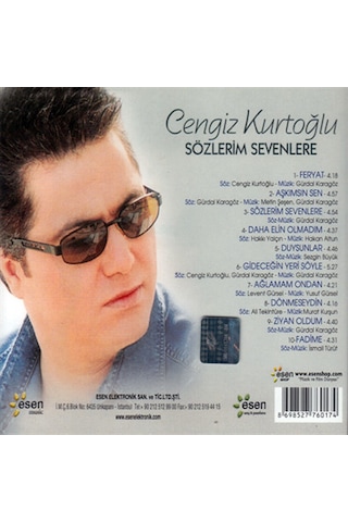Cengiz Kurtoğlu - Sözlerim Sevenlere Cd